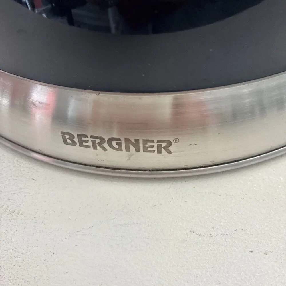 Bergner 1590 Stainless Steel Whistling Tea Kettle 2L Navy/Silver Induction